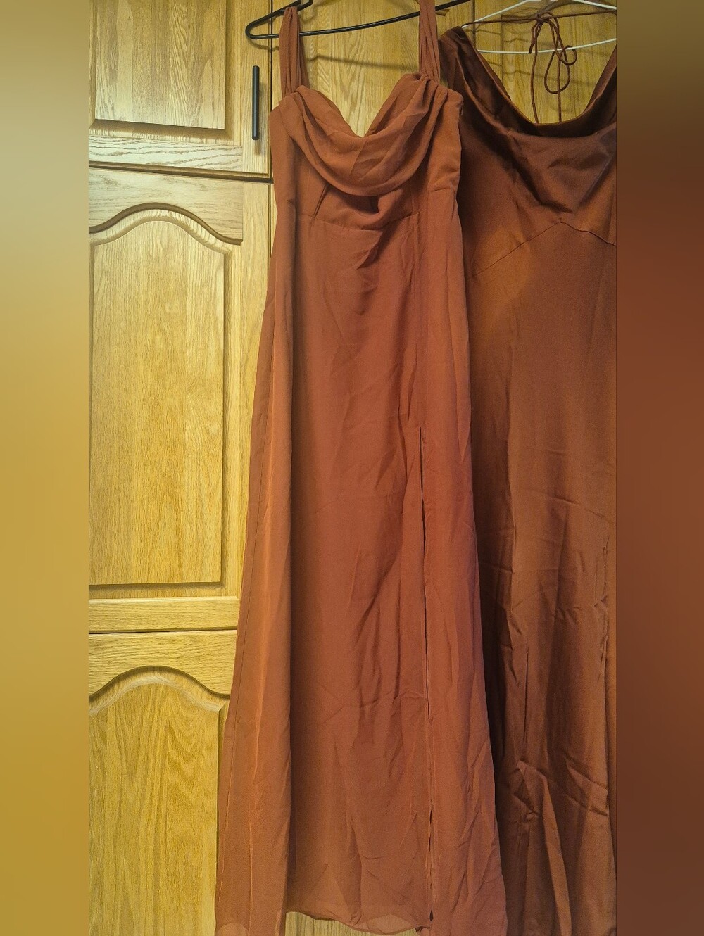 BNWT Birdie Grey Bridal Party Gown "Mira Chiffon" in Auburn L